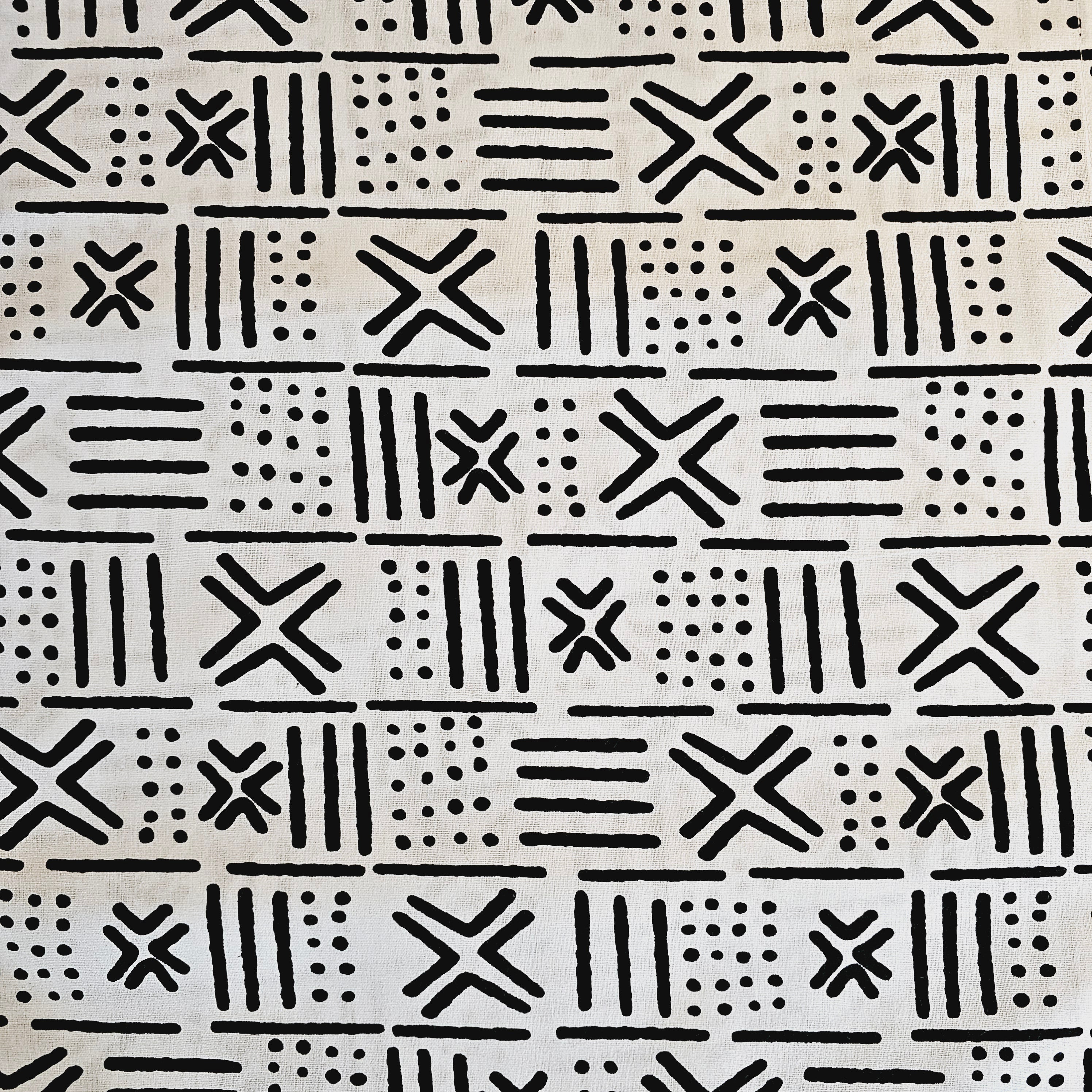 Handmade Table Runner 160x35cm | 180x35 | 200x35cm | African Print "Mudcloth" Bogolan Inspired Print  Made from 100% African Print Fabric