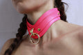 BDSM Day Collar  Elegant Leather Choker for Discreet Submissive Play